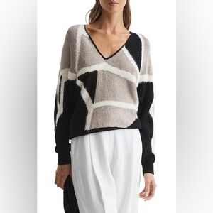 NWOT Reiss Madeline Colorblock Sweater